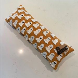 Indigo Moon Ghost pillow in orange